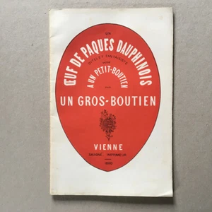 [G. Vallier] Lord What Fairfish — Un Oeuf de Pâques dauphinois — Savigné — 1880. - Imagen 1 de 7