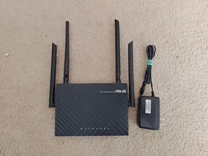 Asus RT-AC1200_V2 Dual Band Wireless WiFi Router Gaming Parental Control Black - Picture 1 of 5