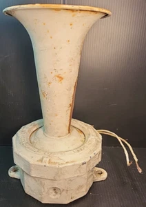 Antique Grey Benjamin Electric Co. SWP Siren Horn 110v Industrial untested 1940s - Picture 1 of 8