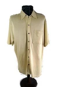 Men's Shirt Andrew Fezza Signature Collection L Button Front Short Sleeve - Picture 1 of 5