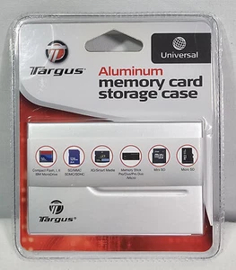 Memory Card Targus Storage Case Wallet Universal - Aluminum New - Picture 1 of 2