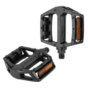 Wellgo Pedals Platform 1/2" Black Mongoose Redline - Old School BMX Style - Picture 1 of 2