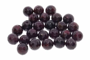 10 uds. (0,98 € */ 1 ud.) 10S145 - Granate facetado Ø 10 mm bola piedra preciosa M - Imagen 1 de 2