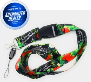 NEW NRG Limited Edition Tropical and NRG Logo Lanyard LAN-008T - Picture 1 of 3