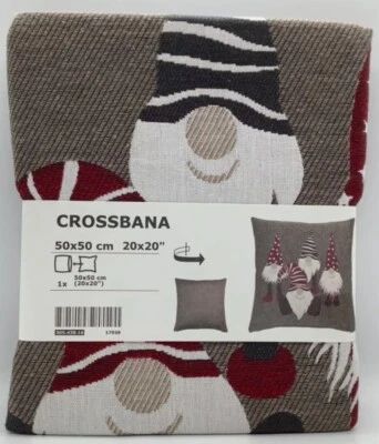 Ikea CROSSBANA Pillow cushion cover, gnomes 20x20 " 305.438.16 - NEW - Image 1 of 2
