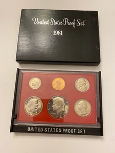 1981-S U.S. Proof Set: Complete 6-Coin Set,Original Packaging 6 coins - Picture 1 of 4