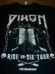 THE WALKING DEAD Daryl Dixon RIDE OR DIE TOUR AMC T-Shirt XL NEW w/ TAG - Picture 1 of 3