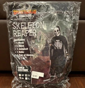 New Spooktacular Creations Skeleton Grim Reaper Halloween Costume SMALL - Picture 1 of 1