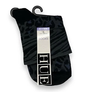 HUE Cotton Body Ankle Sock Womens One Size Cobblestone Animal Print 1 Pair New - Picture 1 of 1