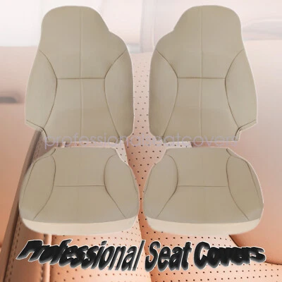 Cubierta de asiento de cuero tostado para Dodge Ram 1500 2500 3500 1998-2002 conductor + pasajero Foto 1 de 4