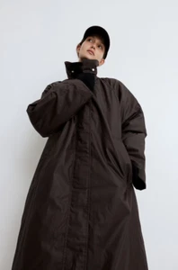 H&M Waxed Coat For Women (Dark brown) - Picture 1 of 9