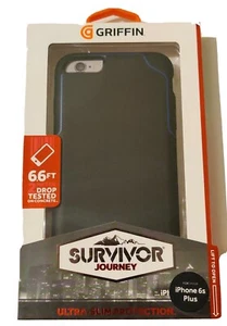 Griffin Survivor Journey Case for Apple iPhone 6 Plus & 6S Plus Black / Blue - Picture 1 of 2
