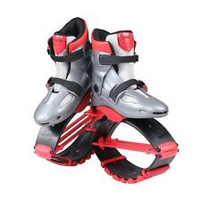Joyfay Jumping Shoes Grey-Red Fitness Bouncy Boots Unisex, M L