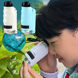 Kid Handheld Science Experiment Microscope Educational Toy Mini Microscope Toys - Picture 1 of 15