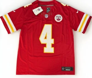 Camiseta deportiva grande Rashee Rice #4 vapor FUSE roja élite calidad Kansas City Chiefs - Imagen 1 de 8
