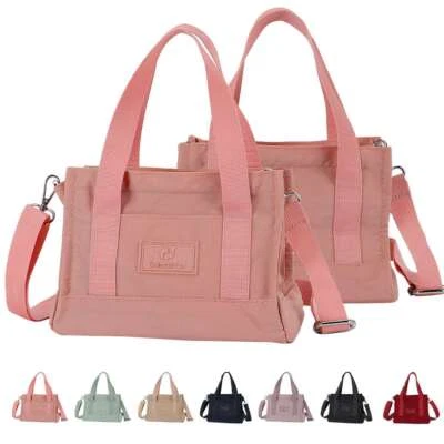 Mujeres Moda Bolso de Mano Nylon Hombro Mensajero Bolso de Mano Bolso Cartera Pequeño Foto 1 de 4