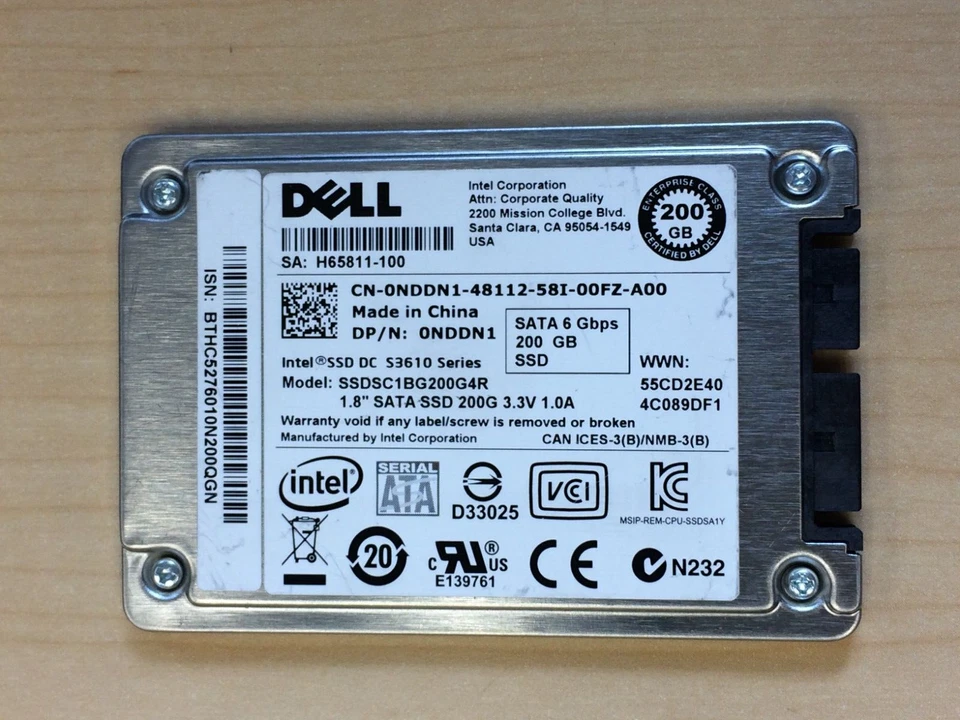 200GB SSD 1.8" Major brands - Image 1 of 1