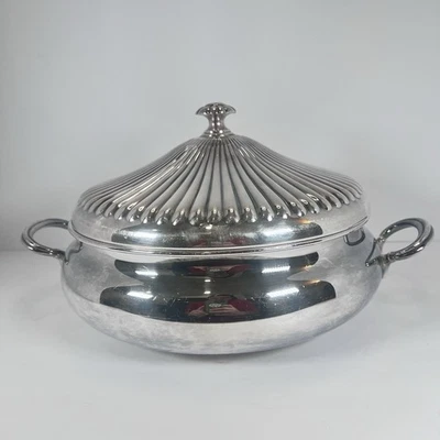 Gorham Silverplated Heritage Covered Serving Bowl - Image 1 of 4