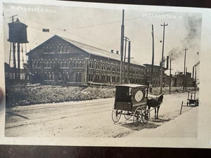 WEST CARROLLTON OH - RPPC 1910 - Cartiera Amica - Cavallo e Buggy - PC con - Foto 1 di 7