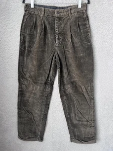 Brooks Brothers Pants Men 31x30 Green Elliot Corduroy Pleated Classic Fit Preppy - Picture 1 of 12