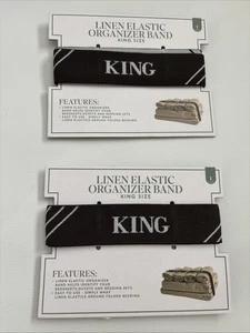 Juego de 2 bandas organizadoras elásticas de lino Target King negras y verdes para almacenamiento NUEVO - Imagen 1 de 2