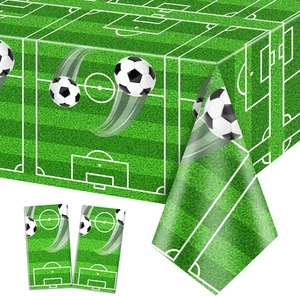 2 Pack Soccer Tablecloths, Theme Party Table Cover, 2 Pack, - Picture 1 of 8