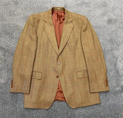 Magee wool tweed windowpane country check hunting shooting blazer jacket 44R - Image 1 of 4