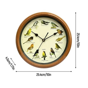 UK Singing Bird Wall Clock Hanging Clock Decor for Kitchen Home - Picture 1 of 4