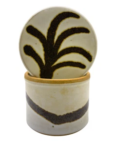 Warren Village Studio Butter Crock Handmade Pottery Amalia Elena Veralli - Picture 1 of 11