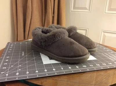 Zapatillas mocasines UGG Australia Nita genuinas de piel de oveja talla 6 gris 1011894 Foto 1 de 4