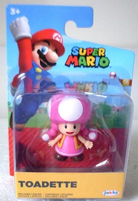 Nintendo Super Mario Toadette 2.5" Figura Jakks Pacific World of Nintendo NUEVO Foto 1 de 4