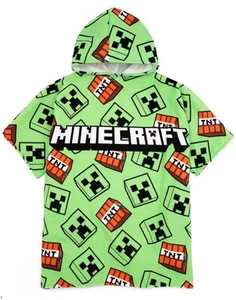 Minecraft Green Poncho Towel Unisex Kids - Picture 1 of 9