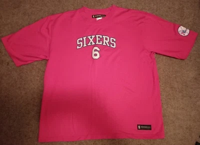  Camiseta Reebok NBA Hardwood Classics JULIUS ERVING 76ERS 2XL roja bordada Foto 1 de 4