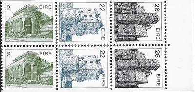 1982 Ireland Sg 533ab Architecture Booklet Pane Nos. 533a, 543a, 545a MNH - Image 1 of 2
