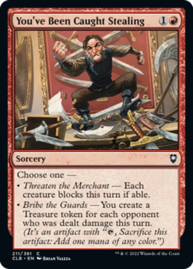x1 You've Been Caught Stealing - Battle for Baldur's Gate - NM - MTG - Image 1 of 1