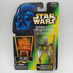 Star Wars Power of the Force ASP-7 Droid Holo Variant Vintage Hologram Pic 1997 - Foto 1 di 2