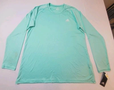 Adidas Shirt Men's Size 2XL Mint Green Long Sleeve Golf UPF 50 Athletic New, NWT - Image 1 of 4