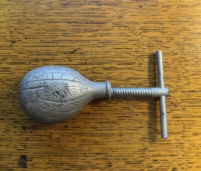 Walnut Shaped ~ Vintage Nut Cracker ~ Cast Iron ~  Screw Type ~ FREE SHIPPING ~ - Image 1 of 3