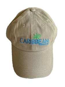 ✅ NEW! Caribbean Travel Life Palm Tree Beige Hat Cap One Size Adjustable - Picture 1 of 11