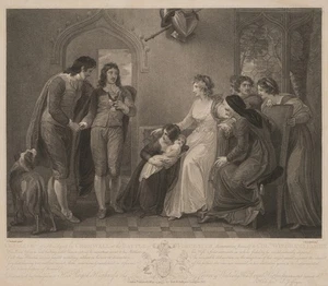 KNIGHT (*1743) nach STOTHARD (*1755), Charles II bei Colonel Windham,  1790, Pun - Picture 1 of 5