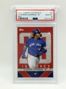 2022 TOPPS X WF VLADIMIR GUERRERO JR 20 IS MONEY #45 RED 1/10 PSA 10 Gem Mint - Picture 1 of 2