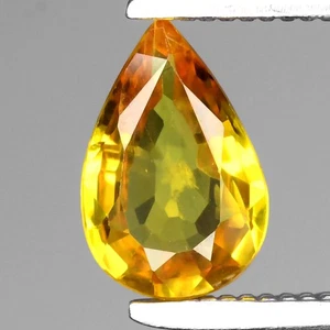 💎 0.62ct 7x4.7mm VS Pear Yellow Sapphire - Australia Gemstone - Picture 1 of 4