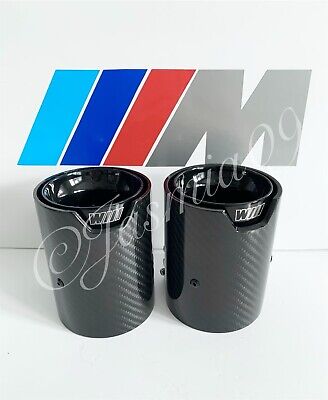 67mm BMW M PERFORMANCE MPE FIT ONLY CARBON EXHAUST TIPS M135i M140i M235i M240i • 130.11€