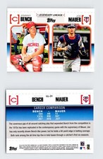 2010 Topps Legendary Lineage LL-31 Johnny Bench Joe Mauer Catchers