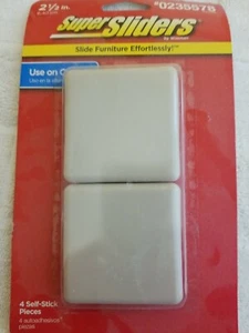 1Packs of 4, Waxman 2-1/2” Super Sliders #0235578 Slide Furniture (4 total) - Picture 1 of 4