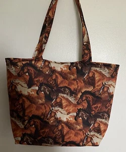 Bolso de Mano Hecho a Mano Caballos Salvajes para Correr - Imagen 1 de 1