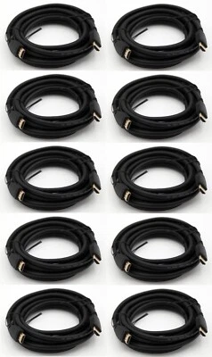Caja de 10 cables HDMI de alta velocidad con Ethernet; 4K, 60Hz, 12 pies (nuevo) Foto 1 de 4