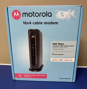 Motorola 16X4 Cable Modem Model MB7420, 686 Mbps New Open Box - Picture 1 of 5