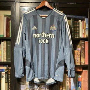 2005-06 Newcastle United Away Longsleeve Vintage Adidas Football Shirt Jersey - Picture 1 of 9