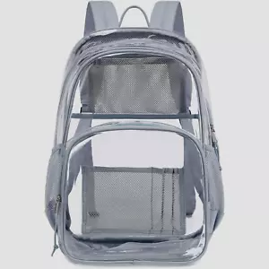 clear backpack heavy duty transparent bookbag - Picture 1 of 11
